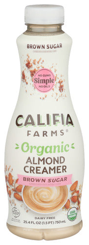 Califia Farms Organic Brown Sugar Almond Creamer, 25.4 oz