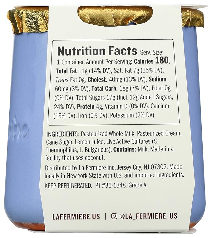 La Fermiere Pressed Lemon Yogurt 4.9 oz