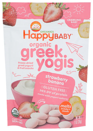 Happy Baby Organic Yogis Strawberry Banana, 1 oz