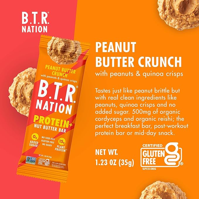B.T.R. Nation Peanut Butter Crunch Bar 1.83 oz