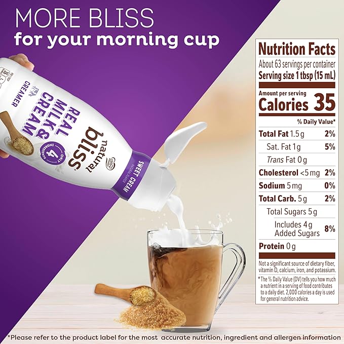 Coffee Mate Natural Bliss Sweet Cream 56 oz