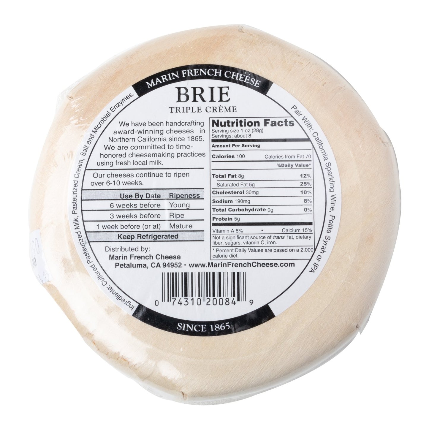 Marin French Triple Creme Brie, 8 oz