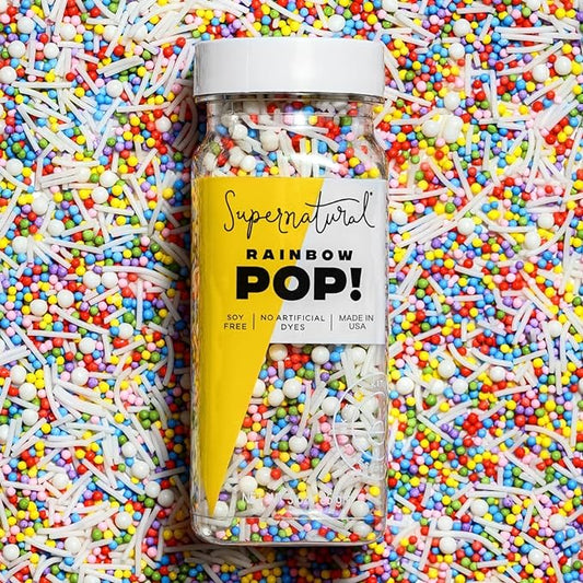 Supernatural Rainbow Pop! All-Natural Sprinkles, 3 oz