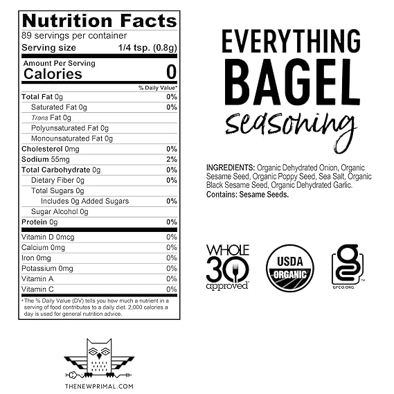 Noble Made Organic Everything Bagel Seasoning, 2.5 oz