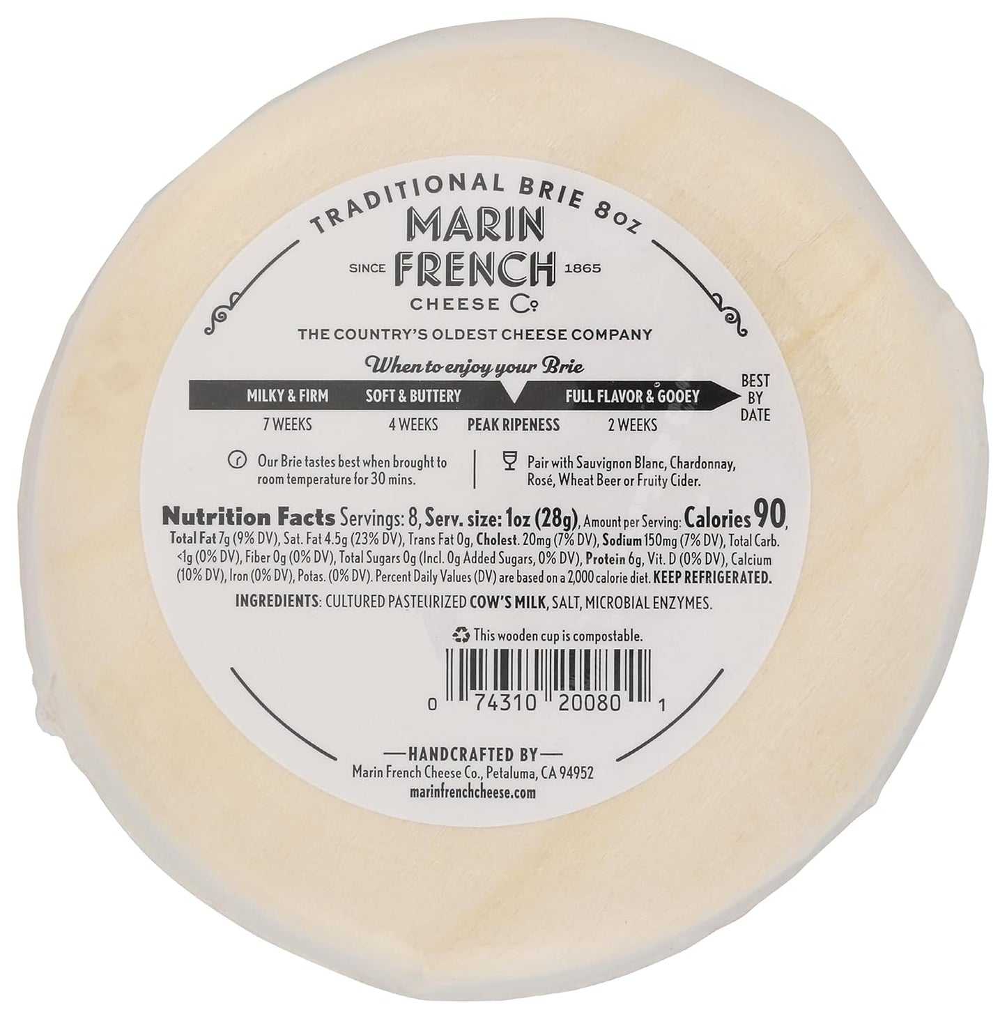 Marin French, Traditional Brie, 8 oz