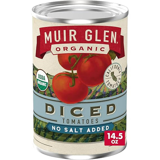 Muir Glen Organic No Salt Added Diced Tomatoes, 14.5 oz