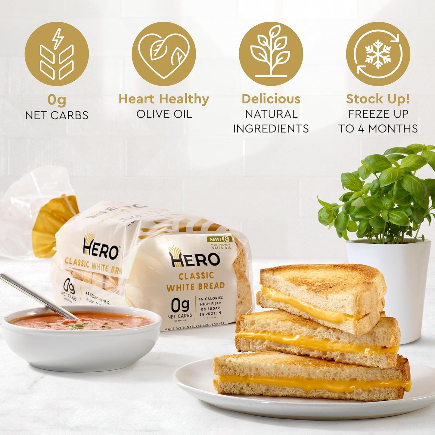 Hero Bread  Classic White Bread, 15 oz