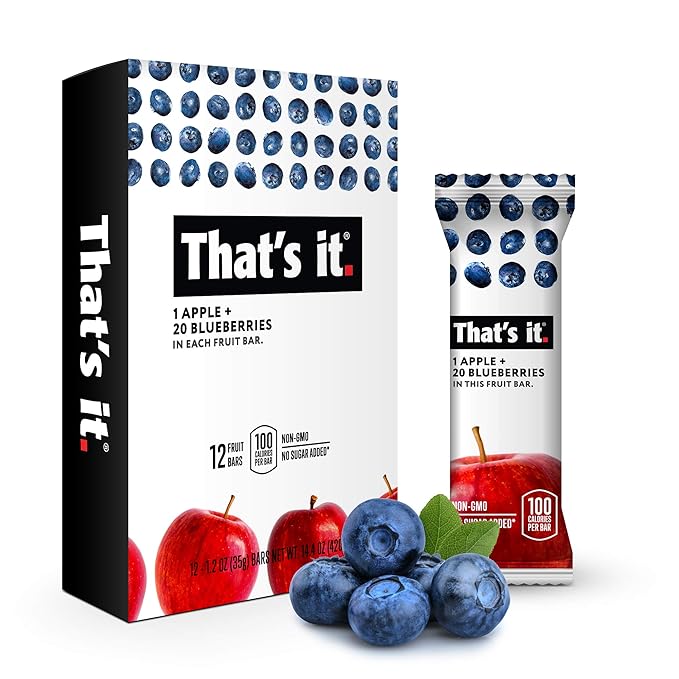 That's it Apple & Blueberries Fruit Bars, 6 oz