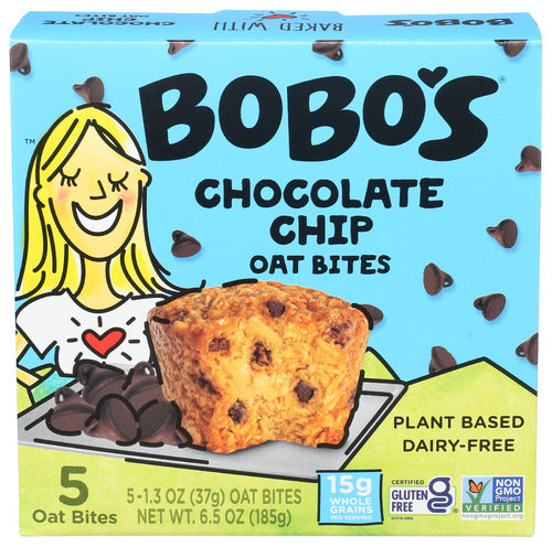 Bobo's Oat Bars Chocolate Chip Oat Bites, 5 Count