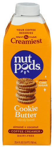 nutpods Cookie Butter Almond + Coconut Creamer, 25.4 oz