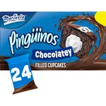 Marinela Pingüinos Chocolate Crème-Filled Cupcakes, 1.41 oz, 24 ct
