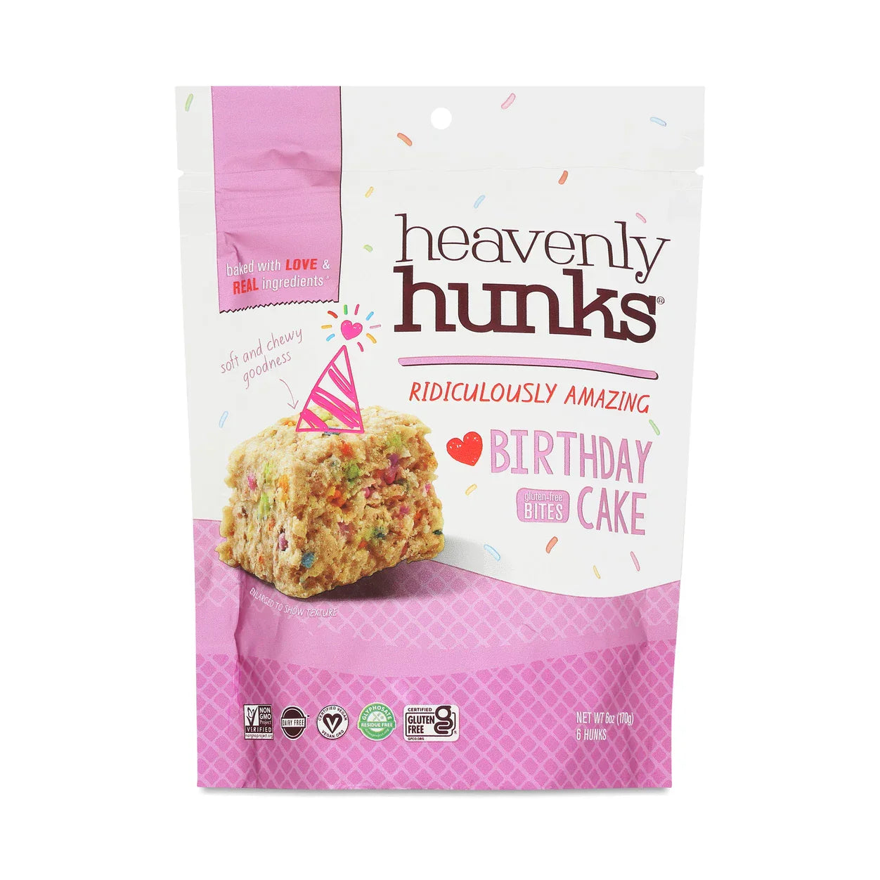 Heavenly Hunks Gluten-Free Birthday Cake Bites, 6 oz