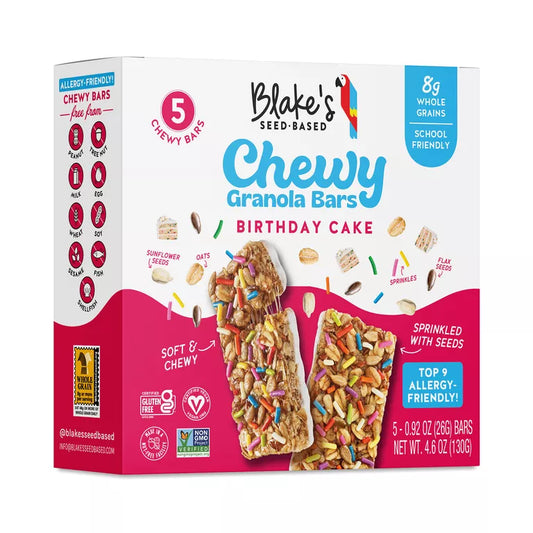 Blake's Seed Based Birthday Cake Chewy Bar, 4.6 oz