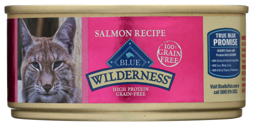 Blue Buffalo Wilderness Grain Free Premium Wet Cat Food Salmon Recipe, 5.5 oz