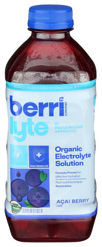 Berrilyte Organic Electrolyte Solution Acai, 33.8 oz