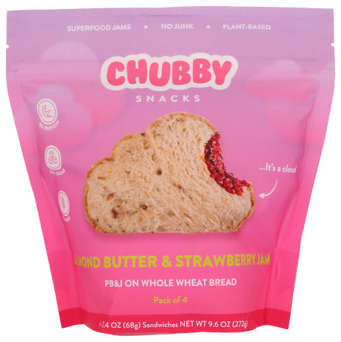 Chubby Snacks Almond Butter Strawberry Sandwich, 9.6 oz