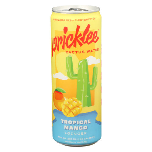 Pricklee Cactus Water Tropical Mango + Ginger, 12 oz