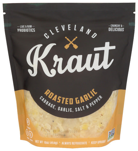 Cleveland Kitchen Sauerkraut Roasted Garlic, 16 oz