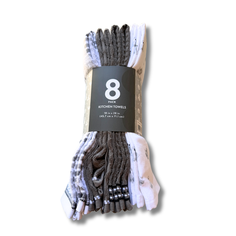 Fall and Halloween Kitchen Towels, 8 pack, 18 in x 28 in (multiple colors)