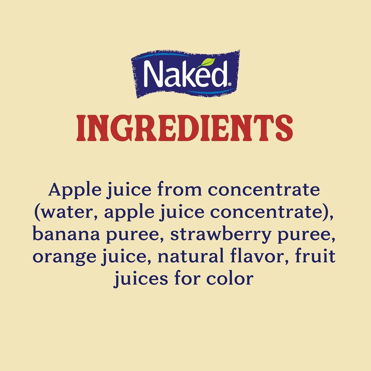 Naked Strawberry Banana Juice, 15.2 oz