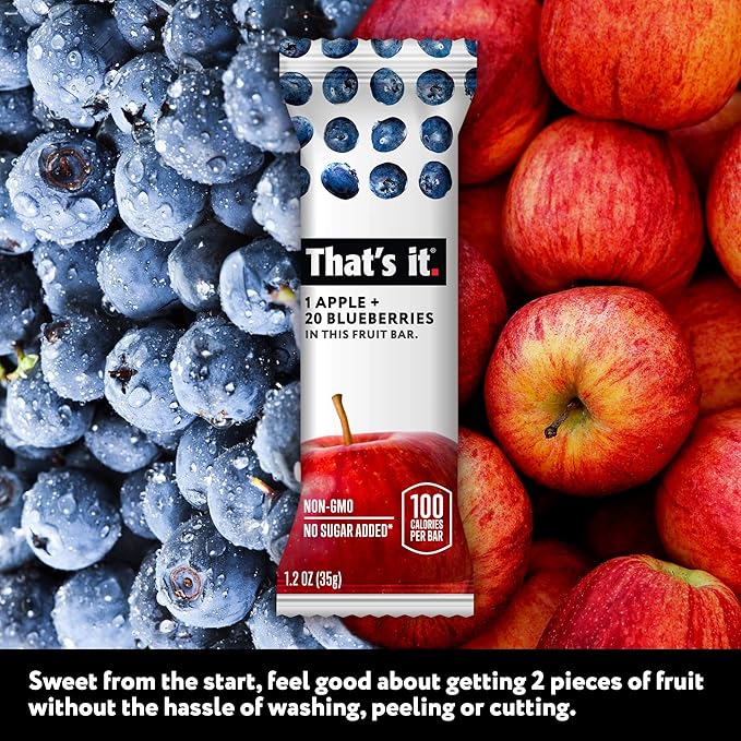 That's it Apple & Blueberries Fruit Bars, 6 oz