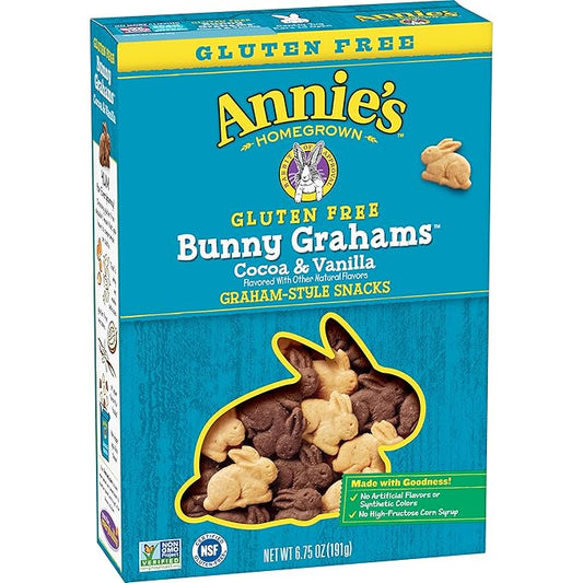 Annie's Homegrown Gluten-Free Cocoa & Vanilla Bunny Cookies, 6.75 oz