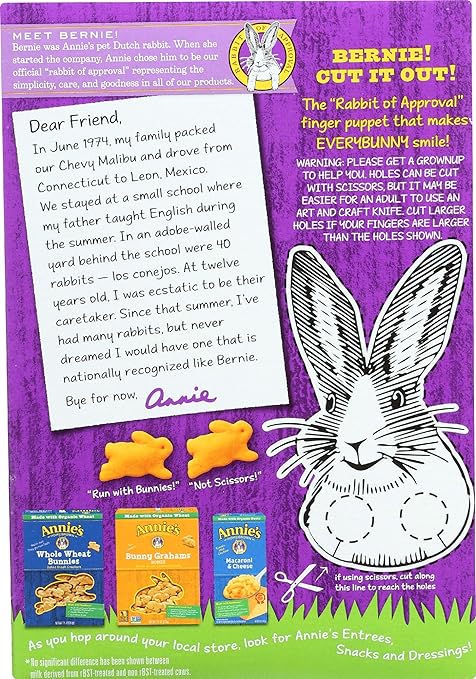 Annie's Organic Cheddar Bunnies Baked Snack Crackers, 7.5 oz