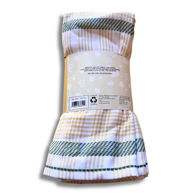 Fall and Halloween Kitchen Towels, 8 pack, 18 in x 28 in (multiple colors)