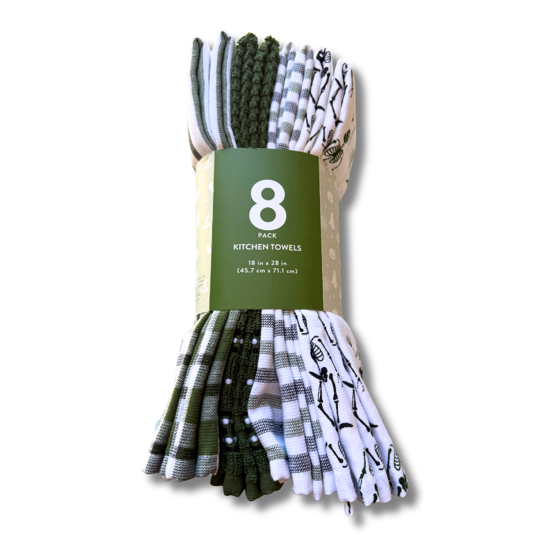 Fall and Halloween Kitchen Towels, 8 pack, 18 in x 28 in (multiple colors)