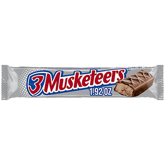3 Musketeers Full Size Chocolate Candy Bar 1.92 oz