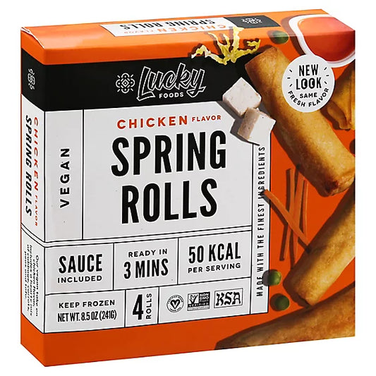 Lucky Chicken Flavor Spring Rolls, 8.5 oz