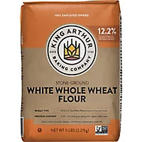 King Arthur Flour White Whole Wheat Flour, 5 lb