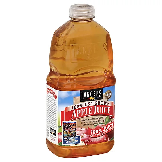 Langers Juice USA Grown Apple, 64 oz