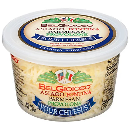 Belgioioso Cheese Cup Shredded 4 Cheese Blend, 5 oz