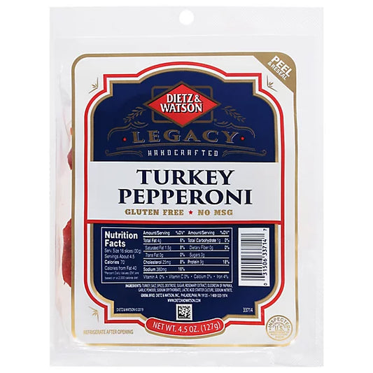 Dietz & Watson Turkey Pepperoni  - 4.5oz