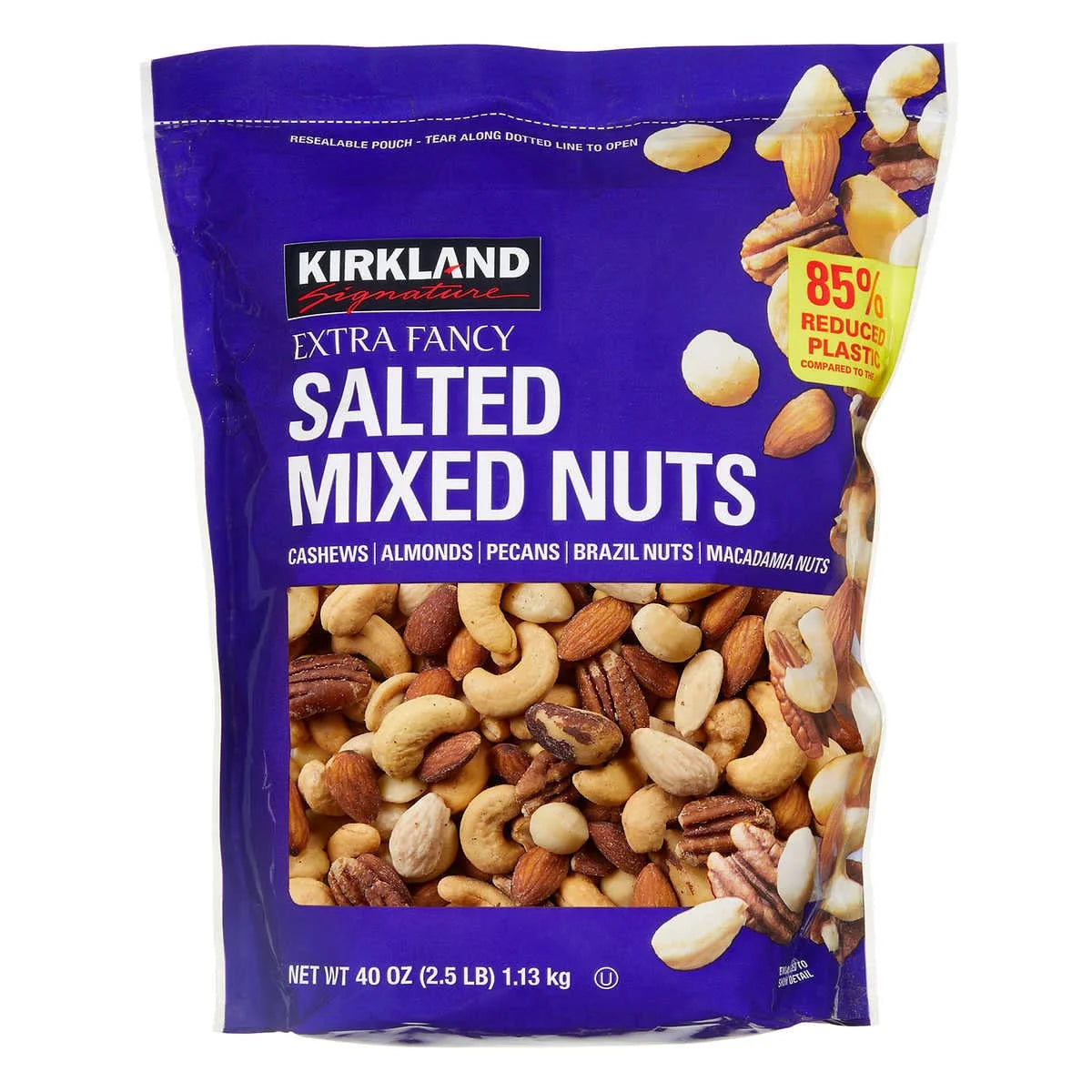 Kirkland Signature Extra Fancy Mixed Nuts Salted, 2.5 lb