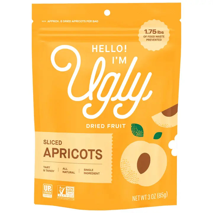 The Ugly Company - 3oz Dried & Sliced Apricots