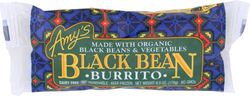 Amy's Organic Dairy-Free Black Bean and Vegetable Burrito, 6 oz