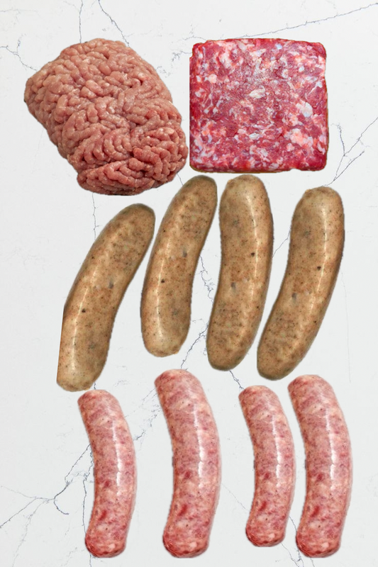 USDA Pork 4 Pack, Mild Italian Sausage, Hot Italian Sausage, Jalapeño Bratwurst, Cajun Sausage | $6.19/lb