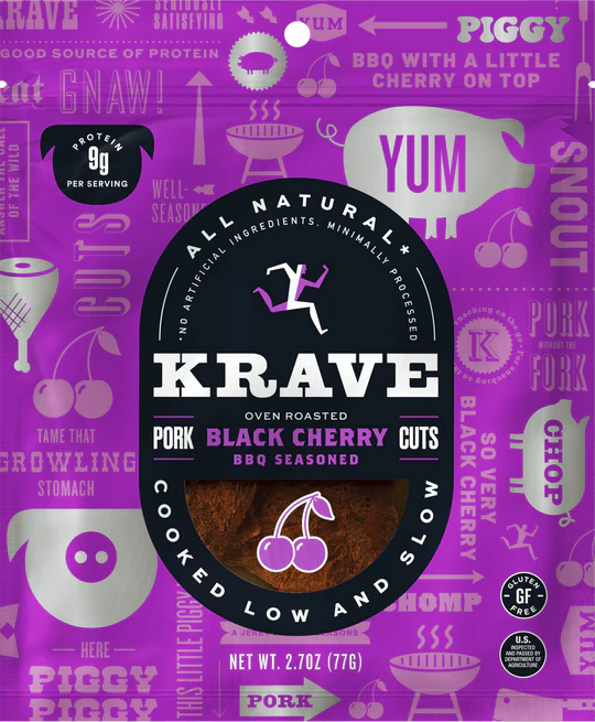 Krave Black Cherry Pork Jerky 2.7 oz