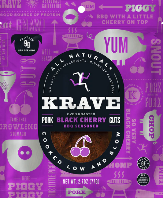 Krave Black Cherry Pork Jerky 2.7 oz
