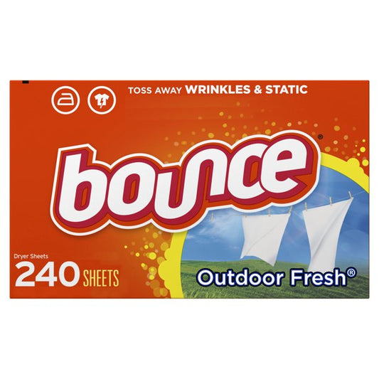 Bounce Fabric Softener Sheets Outdoor Fresh, 240 Count