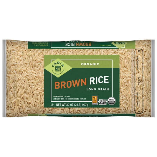 Cadia Organic Long Grain Brown Rice, 32 oz