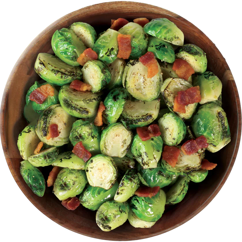 Puravida Foods Fire Roasted Brussels Sprouts & Uncured Bacon, 10 oz