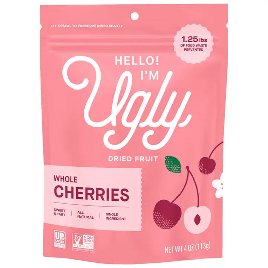 Hello I'm Ugly Dried Upcycled Cherries, 4 oz