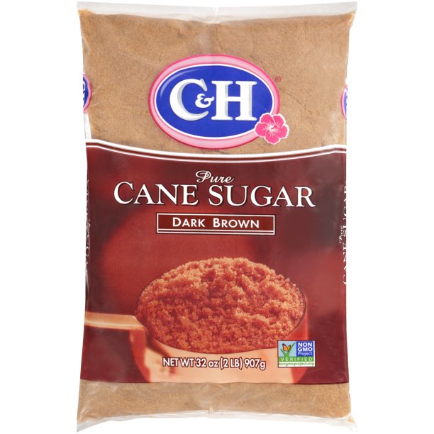 C&H Premium Pure Cane Dark Brown Sugar, 32 oz