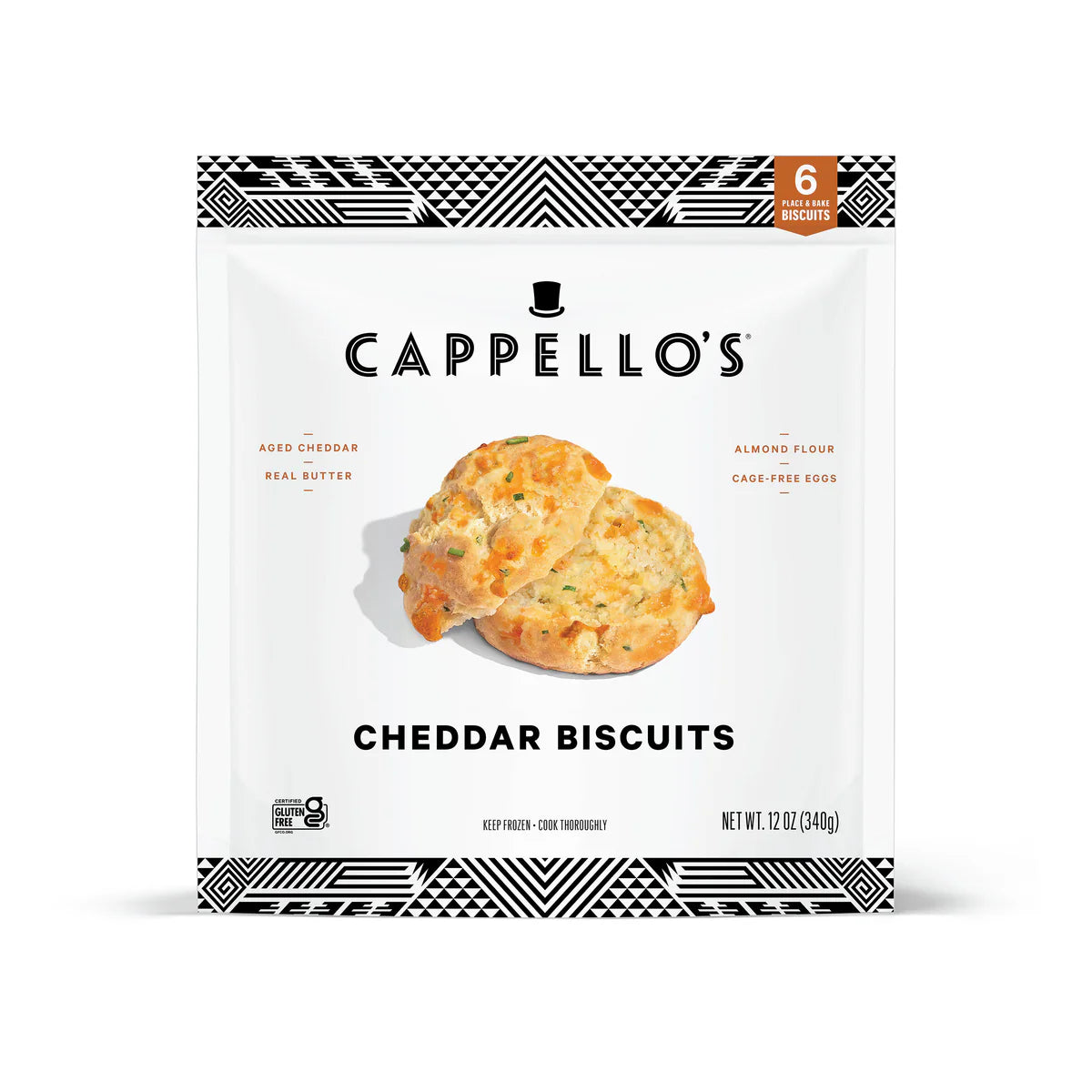 Cappello's Biscuits Cheddar 12oz