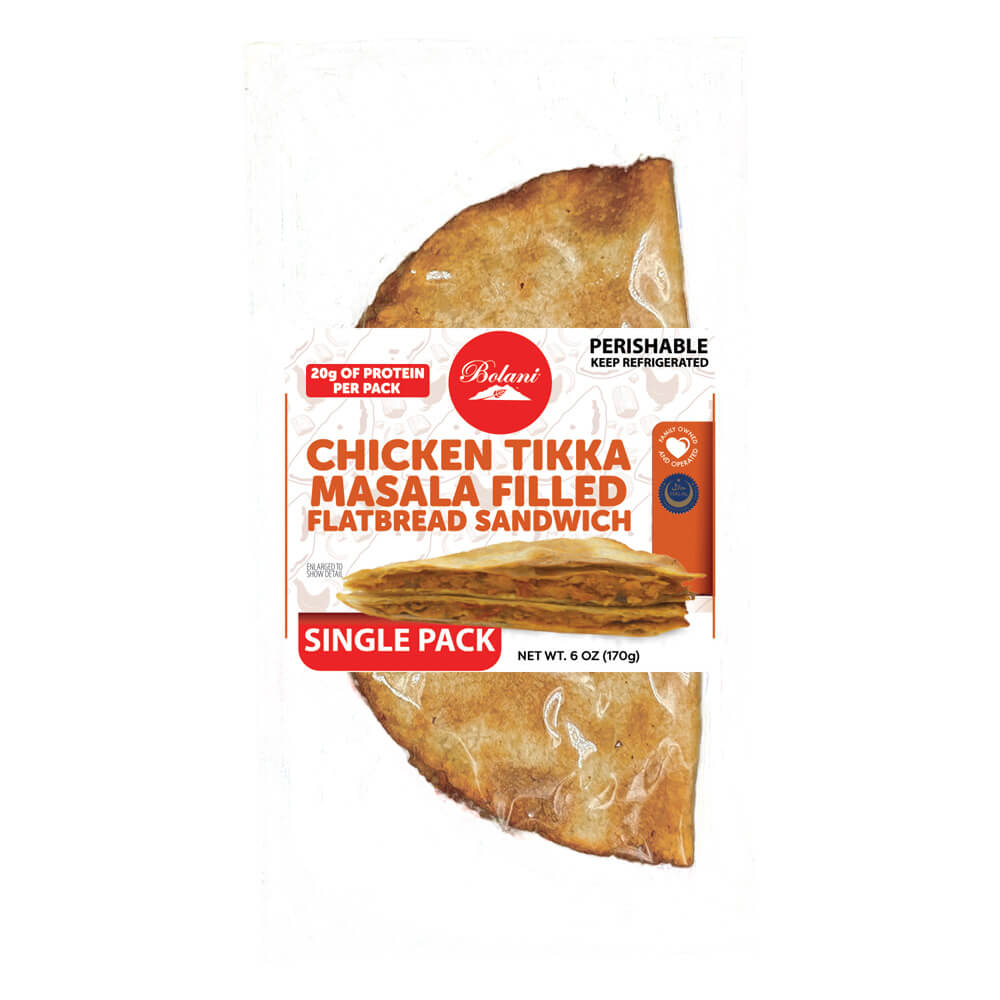 Bolani Chicken Tikka Masala Flatbread Sandwiches, 6 oz, 4-count