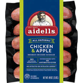 Aidells Chicken & Apple Sausage, 3 lbs