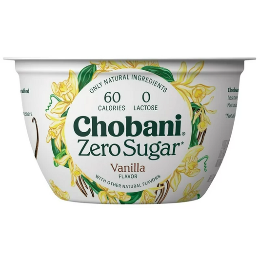 Chobani® Zero Sugar* Vanilla 5.3oz